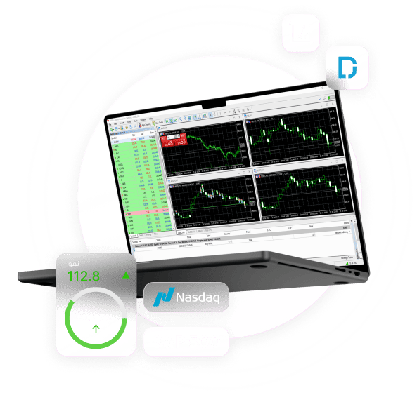 Forex portfolio on phone screen